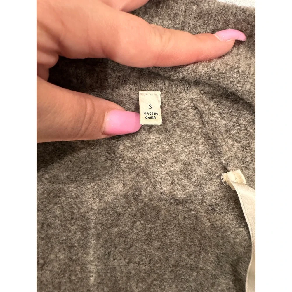 Babaton Aritzia Alpaca Wool Blend Longline Coat‎ Taupe Gray Size S